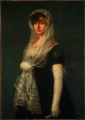 Joven dama con mantilla y basquina, Francisco de Goya